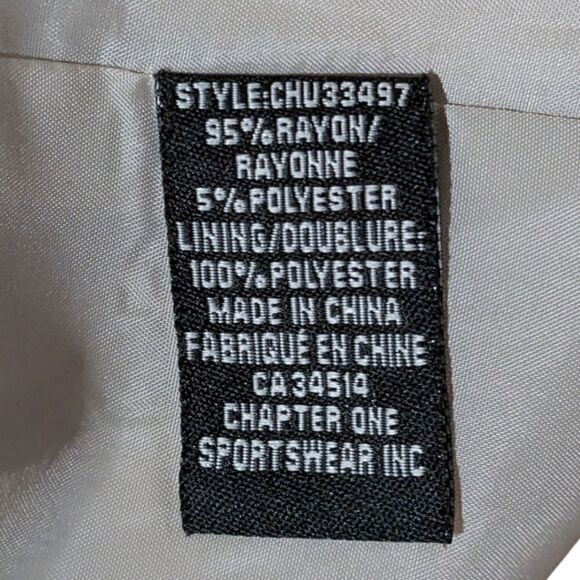 Rachel Zoe Women's Beige Rayon Two Button Blazer Size L - Picture 10 of 10